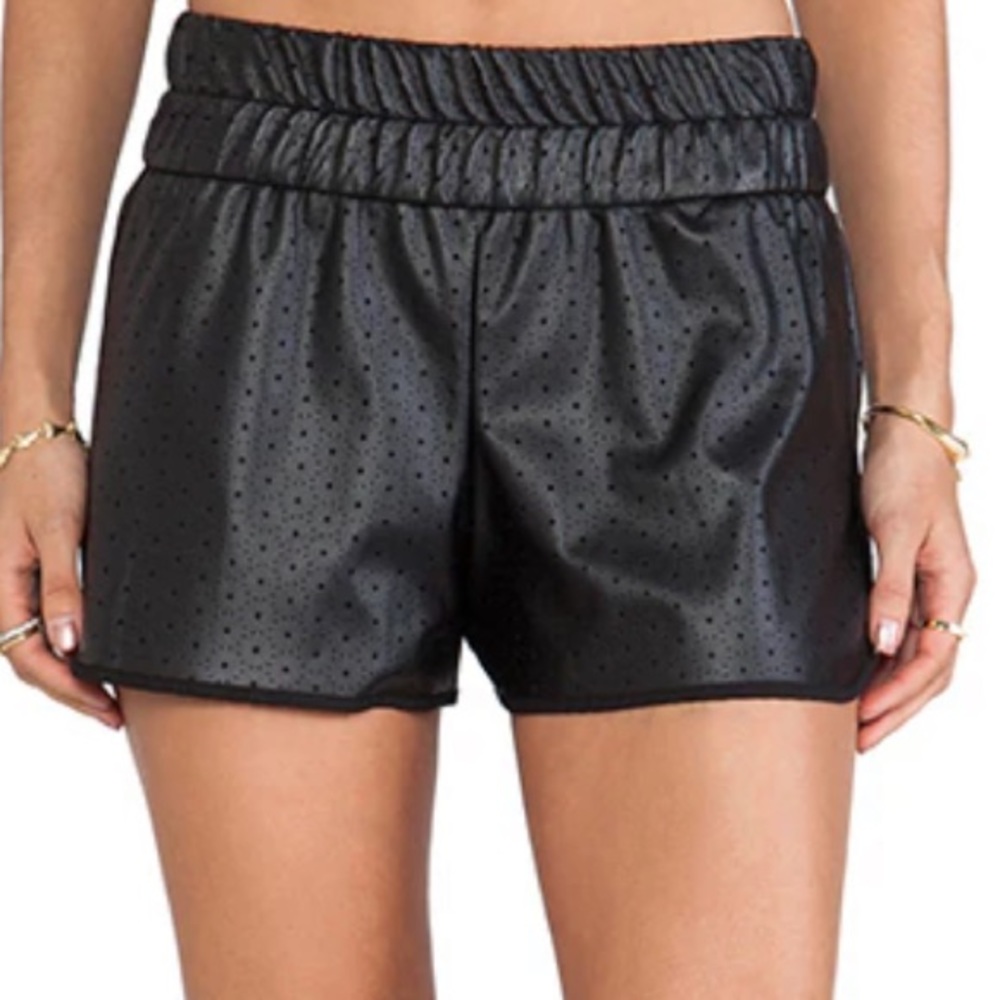🍎Charles Henry Pleather Shorts